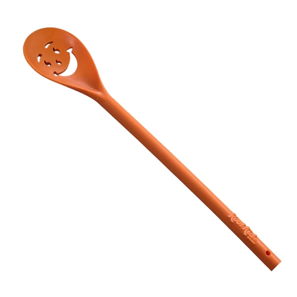 Vintage Kool-Aid Orange Plastic Smiley Face Mixing Spoon Promotional 11 Inch